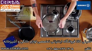 سرویس قابلمه استیل 8 پارچه کرکماز مدل فلورا محصولی از کشور ترکیه - سیتی کالا