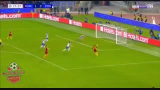 گل دوم آ اس رم به پورتو توسط زانیولو