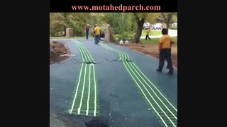 بکارگیری سیستم گرمایشی درون جاده ها جهت عدم مسدود شدن آنها به وسیله بارش برف