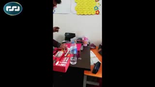 آزمایش اثر رنگ بری آب اکسیزنه ارسالی از کاربران