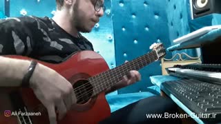 نت و تبلچر گیتار حواسم نیست بابک مافی