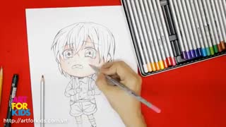 نقاشی از آمورو توورو ( Amuro Tooru ) انیمه کاراگاه کونان ( Meitantei Conan ) چیبی / Chibi