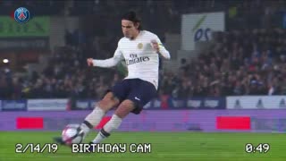 تبریک تولد ادینسون کاوانی توسط باشگاه  پاری‌سن‌ژرمن