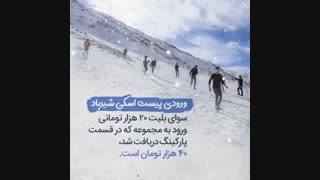 راهنمای گردش در پیست اسکی شیرباد زمستان 97