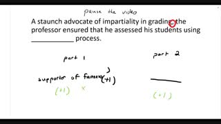GRE Text Completion Strategy - Technique 1: Treat the sentence like a 'math' problem
