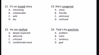 Test your GRE Vocabulary Knowledge - GRE Vocabulary Diagnostic Test 1