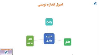 چگونگی اندازه گذاری