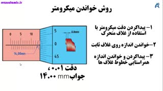 روش خواندن میکرومتر