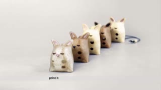 پرینتر سه بعدی و سوت به شکل موش