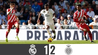 خلاصۀ بازی رئال مادرید 1_2 خیرونا (هفتۀ بیست‌وچهارم لالیگا اسپانیا)