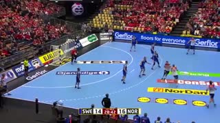 دیدار تیم های ملی سوئد و نروژ در هندبال قهرمانی جهان ۲۰۱۹
