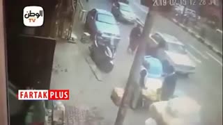 لحظه دستگیری و انفجار عامل انتحاری + فیلم