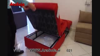 مبل تختخواب شو یک نفره مدل V10  آرا سوفا