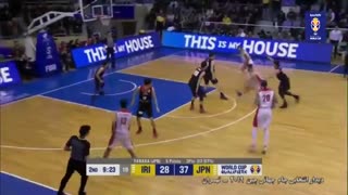 خلاصه بسکتبال ایران 89 - ژاپن 97