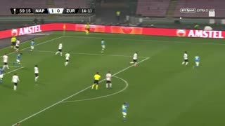 خلاصه دیدار ناپولی 2_0 اف سی زوریخ (دیدار برگشت مرحلۀ یک‌شانزدهم نهایی لیگ اروپا)