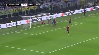 خلاصه دیدار اینتر 4_0 راپیدوین (دیدار برگشت مرحلۀ یک‌شانزدهم نهایی لیگ اروپا)