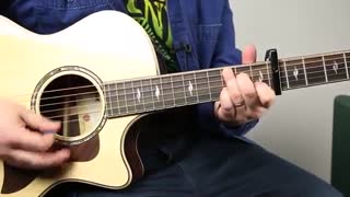 How to play without me by guitar