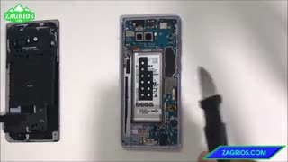 آموزش تعویض باتری موبایل سامسونگ Note 8 - زاگریوس