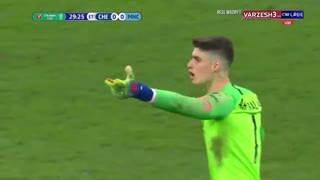 اتفاق عجیب در فینال اتحادیه انگلیس/ امتناع آریزابالاگا از تعویض و عصبانیت شدید ساری!