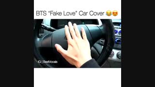 کاور آهنگ FAKE LOVEبا بوق ماشین!!