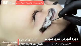 آموزش تتوی صورت-تتو و هاشور ابرو-www.118file.com