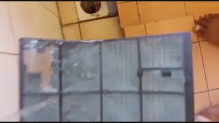 مسدود شدن فیلتر کولر گازی با گردوغبار