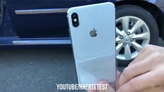 تست مقاومت گوشی آیفون XS MAX