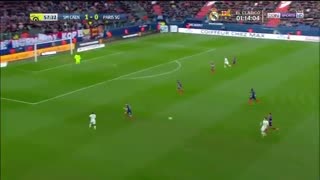 کائن 1_2 پاری‌سن‌ژرمن(هفته بیست و هفتم لیگ 1 فرانسه)