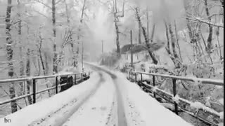 طبیعت زیبای سوادکوه در زمستان برفی