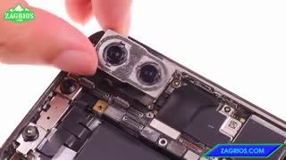 آموزش تعویض شیشه دوربین پشت موبایل iphone X - زاگریوس