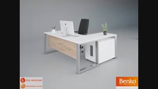 میز پایه فلزی | مبلمان اداری بنکو | 26100782