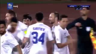 گل اول پاختاکور به پرسپولیس توسط بیکمائف