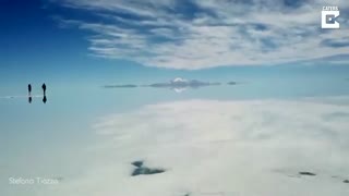 مناظری زیبا از بزرگترین دریاچه نمک جهان در بلیوی