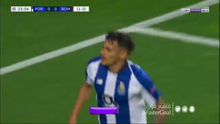 گل اول پورتو به آ اس رم توسط سوارس