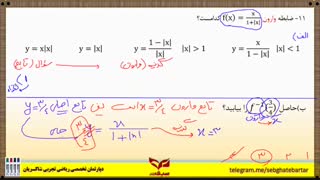 بهترین تدریس مبحث تابع _ تابع وارون _ استاد شاکریان