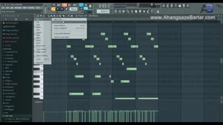 خروجی گرفتن فایل Midi از پیانو رول اف ال استودیو