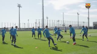 آخرین تمرین بارسلونا پیش از دیدار با رایووایکانو