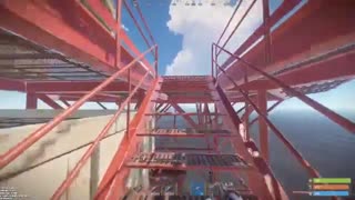 Rust oil rig