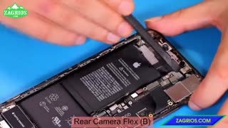 آموزش باز کردن تمام قطعات موبایل iphone Xs Max - زاگریوس