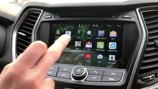 نصب دی وی دی فابریک اندروید هیوندای سانتافه ix45 - مانیتور - مالتی مدیا