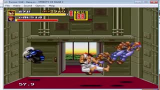 دانلود  بازی هک شده سگا شورش در شهر street of rage 2..