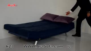 کاناپه مبل تختخواب شو (تخت شو) یک نفره با نشیمن دو نفره مدل   K23  آرا سوفا