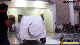 کاربرد کارواش خانگی کارچر ۱۱۰ بار مدل K2 Compact Car