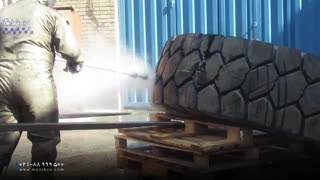 استفاده از واترجت صنعتی فوق فشار قوی در برش لاستیک