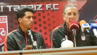 کنفرانس خبری ژرژ لیکنز پیش از دیدار با پدیده