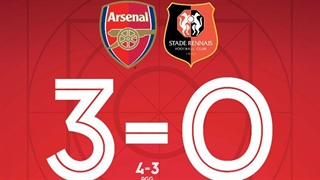 ویدئو؛ خلاصۀ دیدار آرسنال 3_0 رن (مرحلۀ یک هشتم لیگ اروپا)