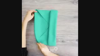 تا کردن دستمال بشقاب
