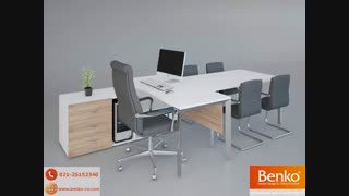 انواع میز پایه فلزی | مبلمان اداری بنکو| 26100782