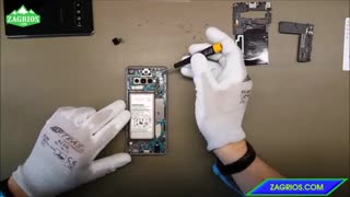 آموزش باز کردن تمام قطعات موبایل Samsung galaxy S10  - زاگریوس