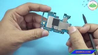 آموزش باز کردن تمام قطعات موبایل Samsung galaxy M10 - زاگریوس